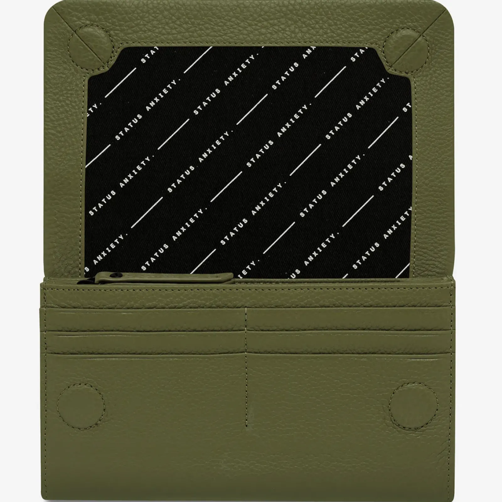 Status Anxiety Remnant Wallet - Khaki Discount