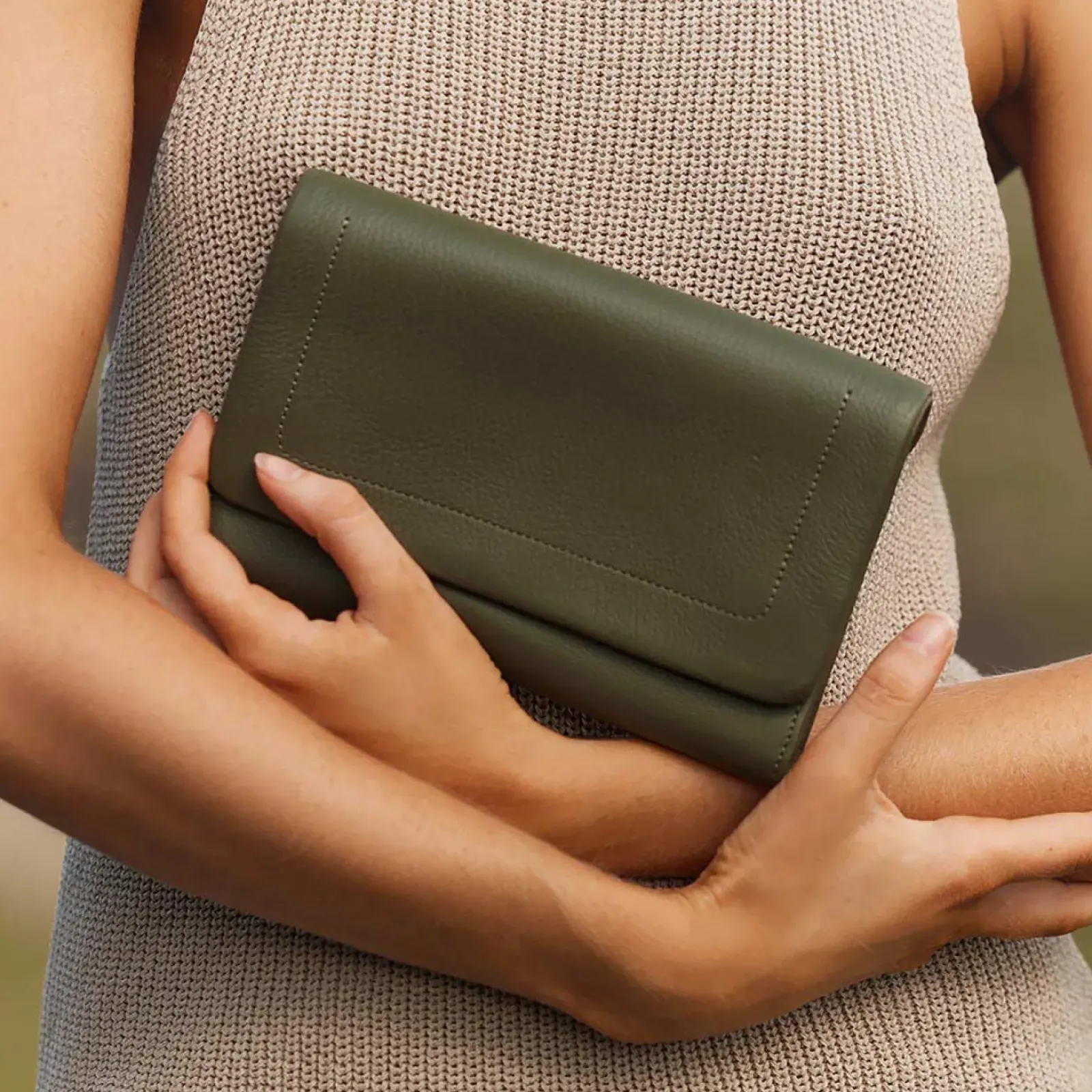 Status Anxiety Remnant Wallet - Khaki Discount