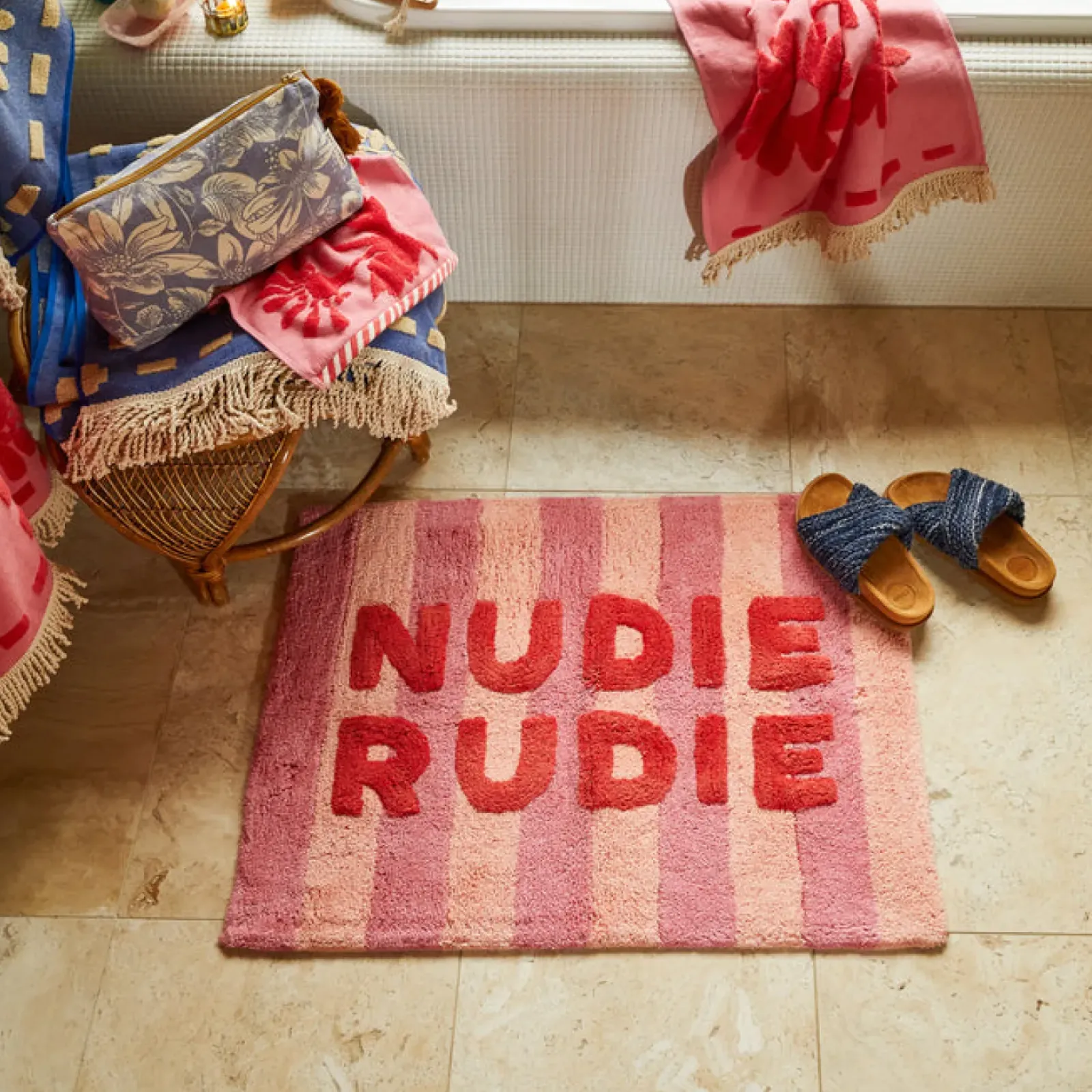 Sage & Clare Sage & Clare Ira Nudie Rudie Bath Mat - Posy Outlet