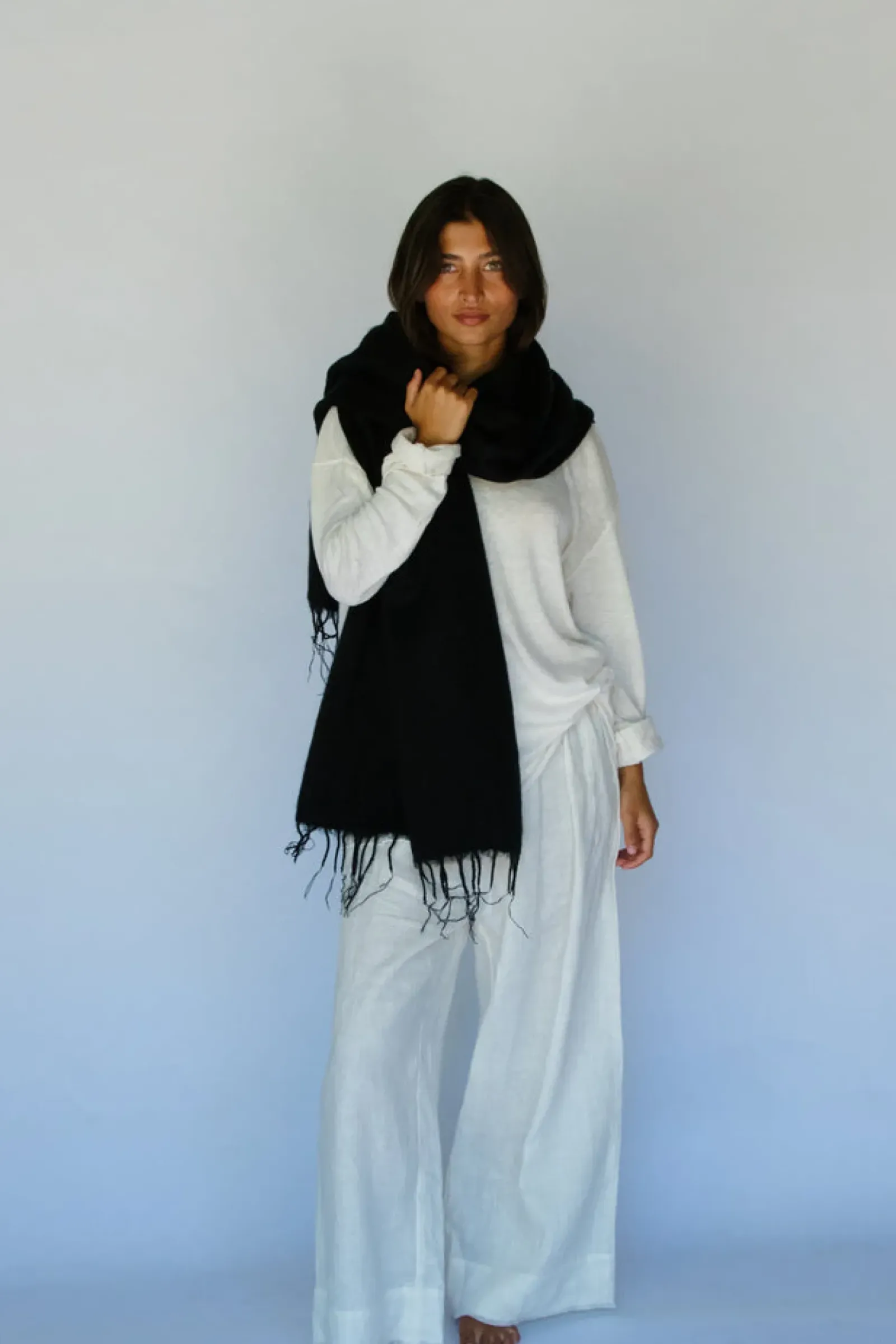 Hobo & Hatch Hobo & Hatch Scarf- Black Discount