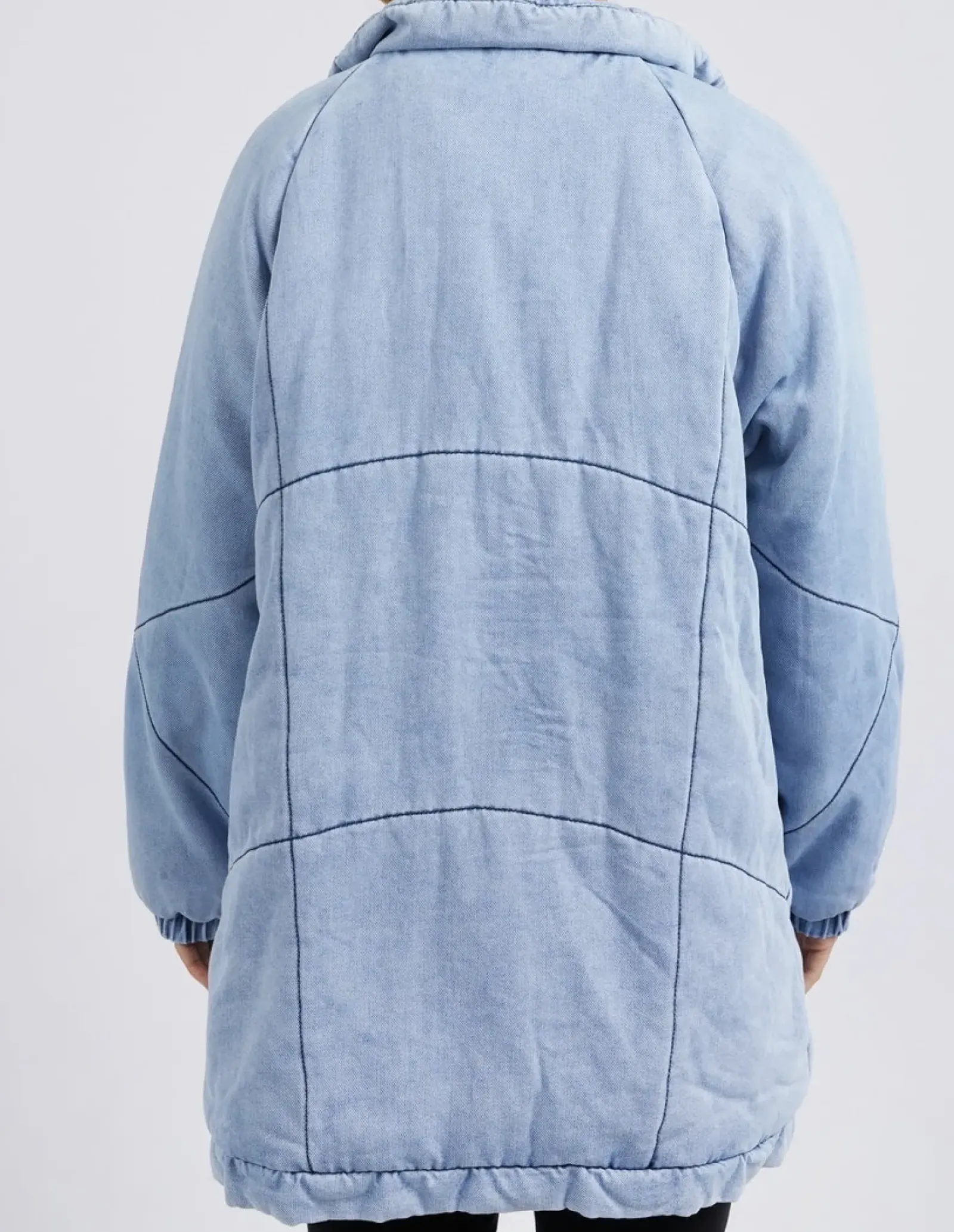 Foxwood Rosalee Longline Jacket - Light Blue Outlet