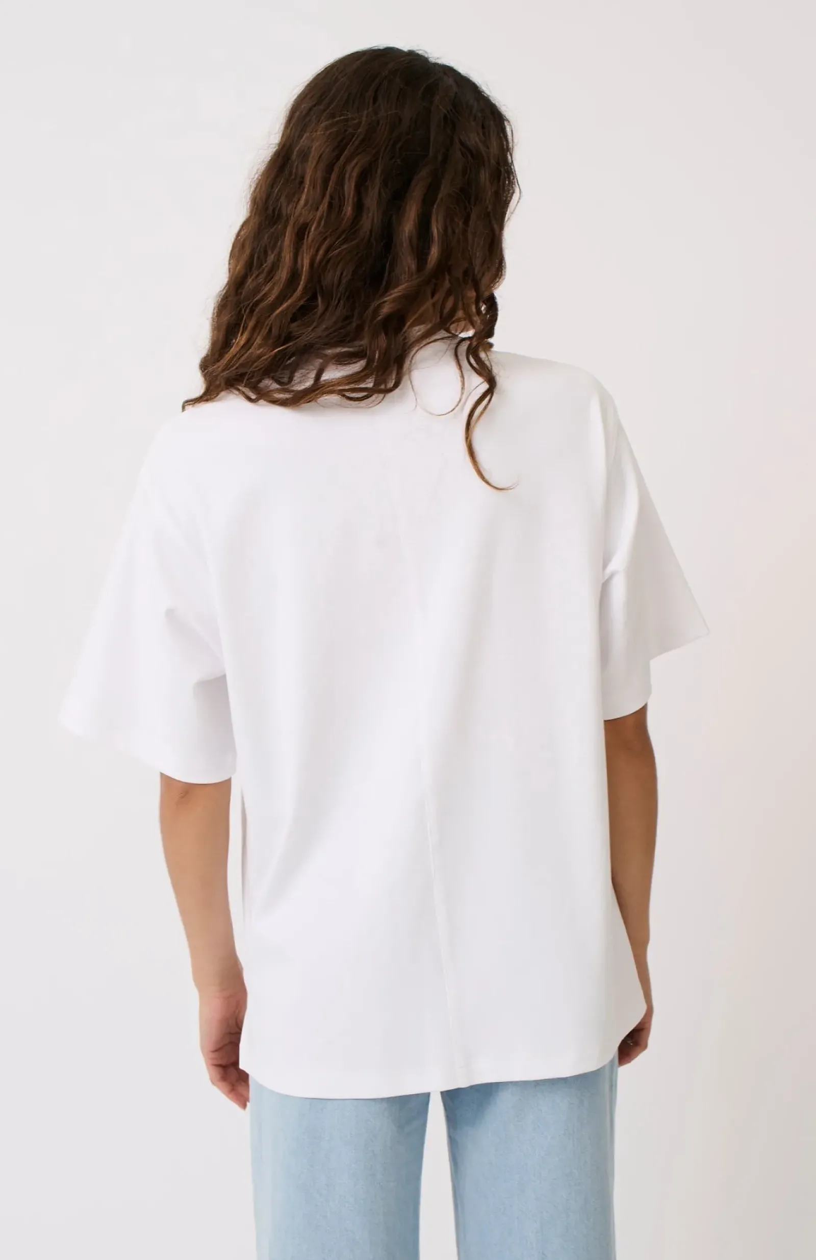 Cartel & Willow Cartel & Willow Sadie Tee - White Azure Best