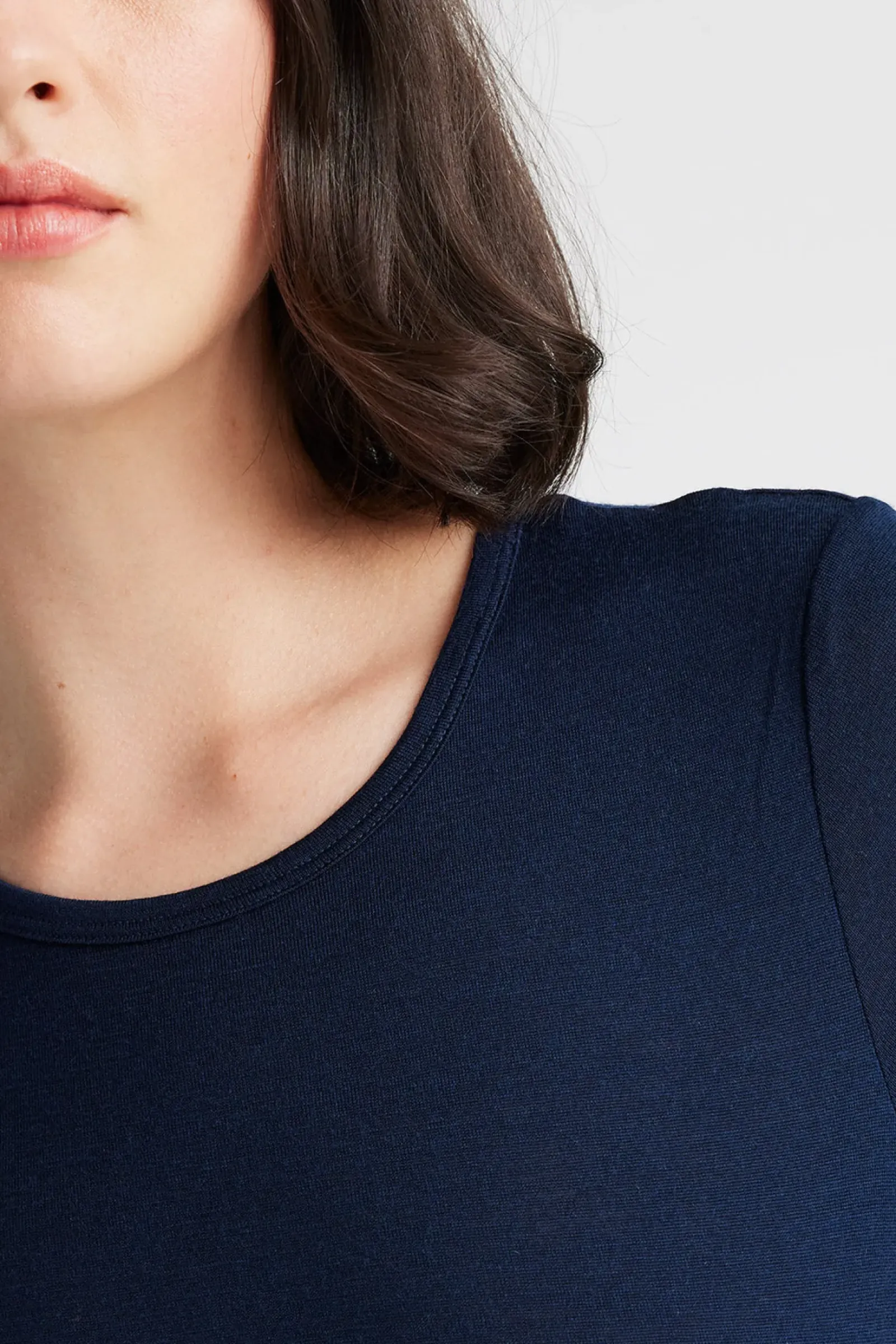 Toorallie Crew Merino Tee - Navy Discount
