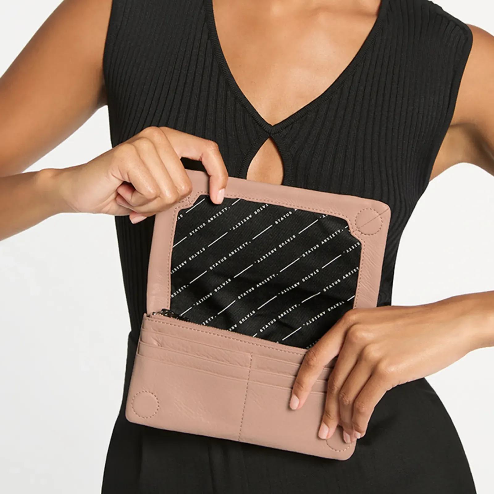 Status Anxiety Some Type Of Love Wallet - Dusty Pink Discount