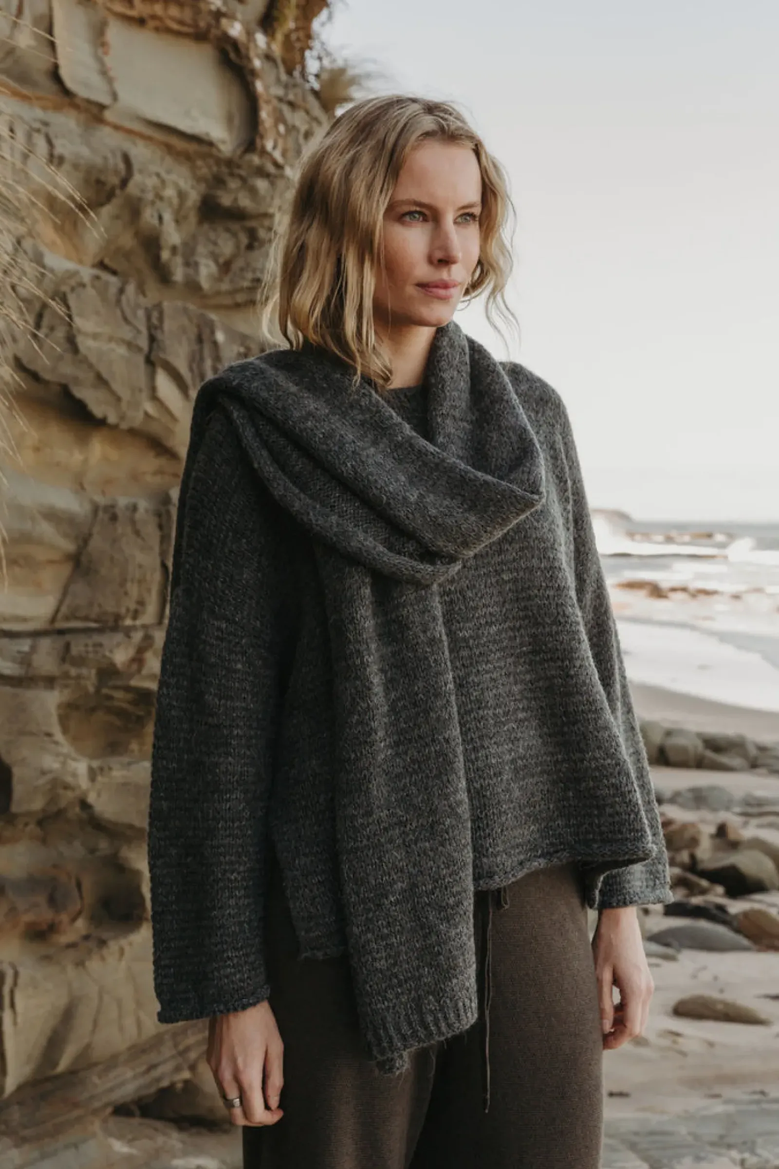 Talamaya Drift Airy Pullover - Heath Green Fashion