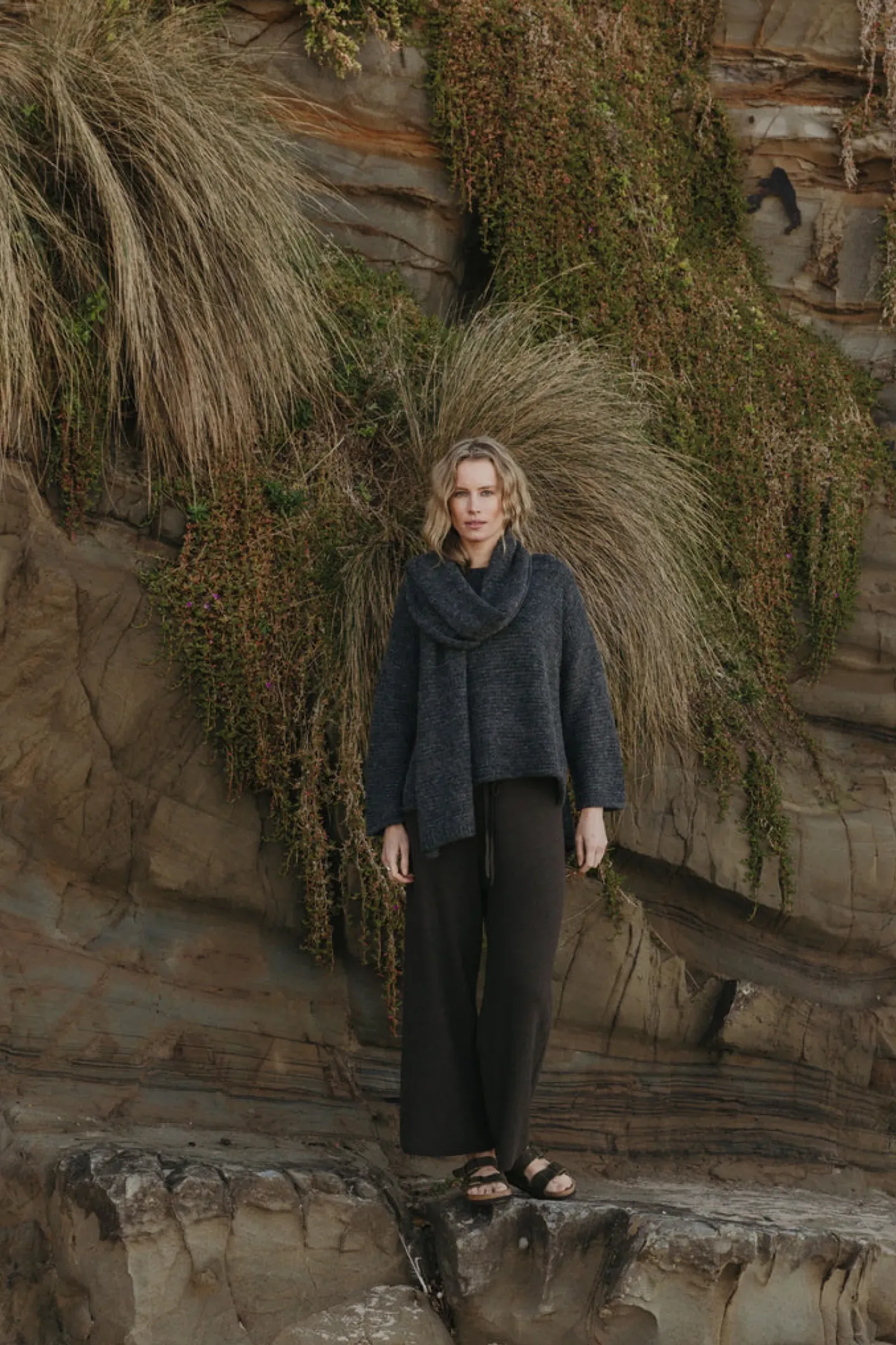 Talamaya Drift Airy Pullover - Heath Green Fashion