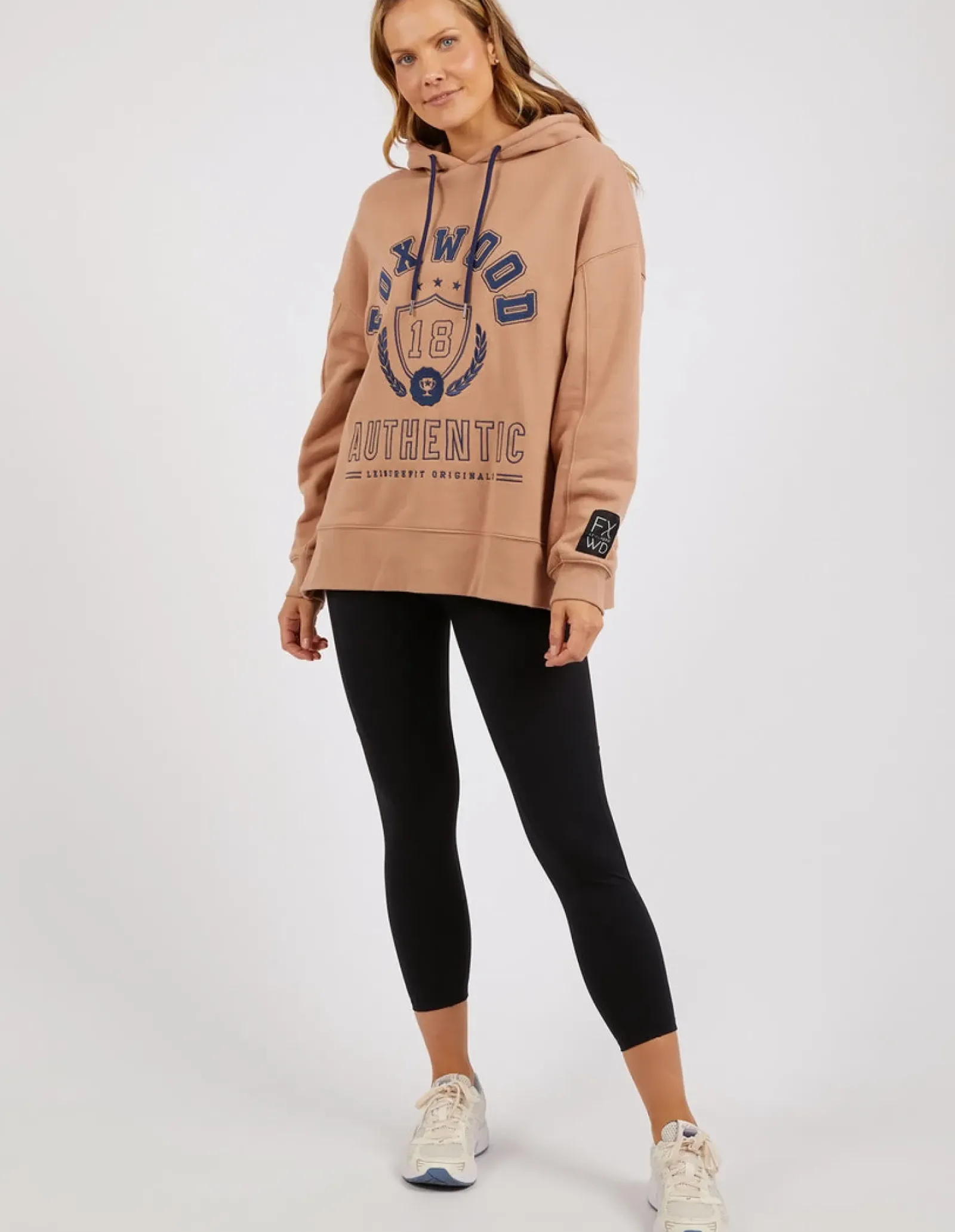 Foxwood Varsity Hoody - Latte Fashion