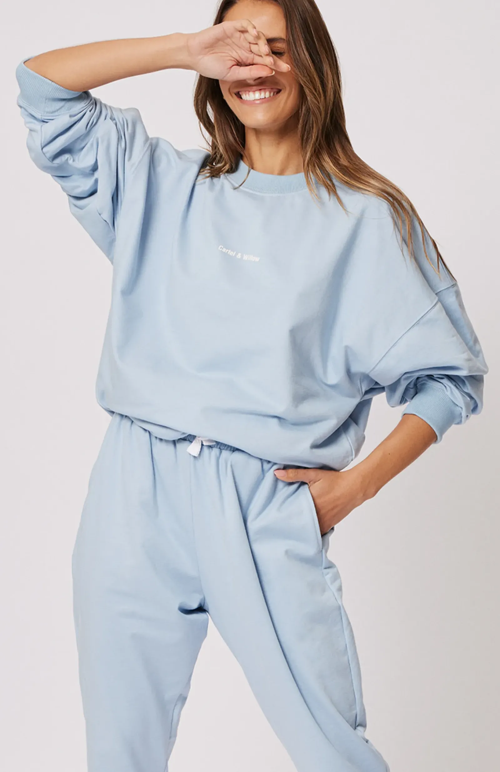 Cartel & Willow Cartel & Willow Nina Sweater- Powder Blue Best